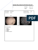 Laporan Resmi Pratikum Petrografi Batuan Alterasi
