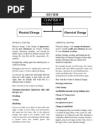 Review Chapter 9 Material Changes