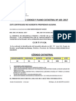 Formato Codigo Catastral