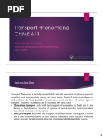 Transport Phenomena 1