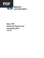Epicor ERP Advanced Planning and Scheduling (APS)