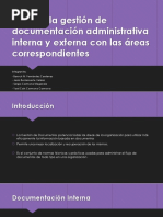 Realizar La Gestión de Documentación Administrativa Interna