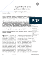 Clinical Validation of Xpert MTB/RIF For The Diagnosis of Extrapulmonary Tuberculosis