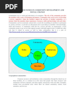 Role of Communities in Community Development and Social Change