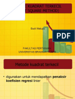 Metode Kuadrat Terkecil (Least Square Method) : Budi Waluyo