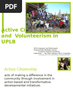 Active Citizenship Volunteerism