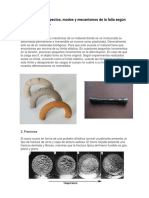 Los Aspectos, Modos y Mecanismos de La Falla Según La Teoría Mecánica.