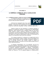 Empresas Desde El Punto de Vista Del Derecho Comercial