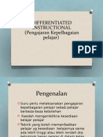 Differentiated Instructional (Pengajaran Kepelbagaian Pelajar)