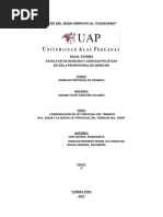 Comparacion de La Ley Procesal Del Trabajo Nro