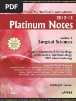 Platinum Notes - Anaesthesia