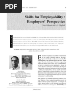 Skills For Employability: Employers' Perspective: A B S T R A C T