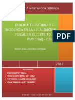 Evacion Tributaria y Su Incidencia en La Recaudacion Fiscal en El Cusco