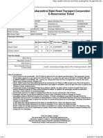 Maharashtra State Road Transport Corporation E-Reservation Ticket