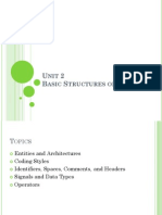 Unit2 Basic Structures of VHDL