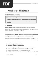 4 Pruebas de Hipotesis