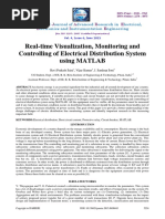 Real-Time Visualization, Monitoring and Controlling of Electrical Distribution System Using MATLAB