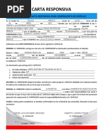 Formato Carta Responsiva Compraventa Vehiculo