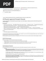 LTE Physical, Logical and Transport Channels