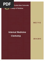 Internal Medicine Clerkship: The Florida State University College of Medicine