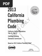 California Plumbing Code