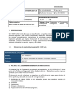 Plan de Preparacion y Respuesta A Emergencias - Ghcoin Sac 2015