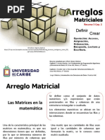 Arreglos Matriciales