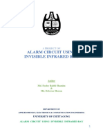 Alarm Circuit Using Invisible Infrared Ray: A Project On