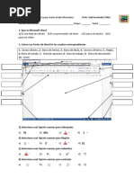 Examen Informatica Cuarto Grado