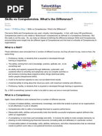 Skills Vs Competencies Whats The Difference PDF