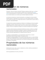 Definición de Números Racionales