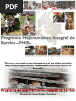 Programa Mejoramiento Integral de Barrios PDF