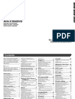 Avh-X5850bt Operating Manual