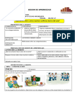 Sesion de Aprendizaje Conflicto