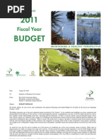 Recommended Budget 2011