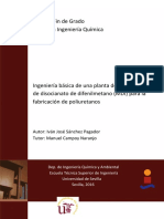 Ingeniería Básica de Una Planta de Producción de Disocianato de Difenilmetano (MDI) para La Fabricación de Poliuretanos