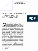 Cajiao (1997) Desarrollo de Lenguaje y Construcción de Conocimiento en Revista Colombiana de Psicología No 5 - 6 Pgs 178 - 189