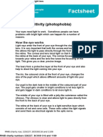 Light Sensitivity Factsheet