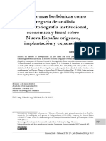 Las Reformas Borbónicas Como Categoria de Analise