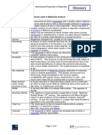 Glossary: Glossary of Technical Terms Used in Materials Science