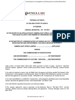 Cimbria East Africa Limited V Commissioner of Investigation and Enforcement & Another (2016) - Judicial - Review - 167 - of - 2 PDF