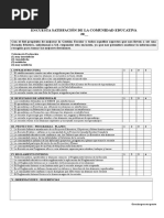 Encuesta de Satisfacción de La Comunidad Educativa