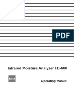 Infrared Moisture Analyzer FD-660: Operating Manual