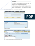 Badi Implementation For Bex User Exit Variables