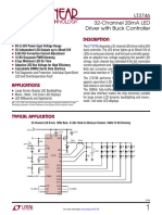 Description Features: Lt3746 32-Channel 20ma Led Driver With Buck Controller