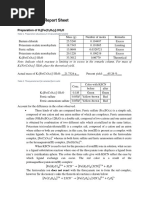 Preparation of Potassium Trisoxalatoferrate (III)