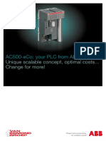 Ac500-Eco: Your PLC From Abb: Unique Scalable Concept, Optimal Costs... Change For More!