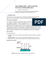 Síntesis Caracterización y Aplicación de Monocapas Autoensambladas