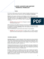 Articulatory Phonetics