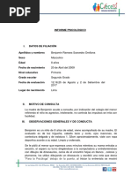 INFORME PSICOLÓGICO Benjamin Terminado 1